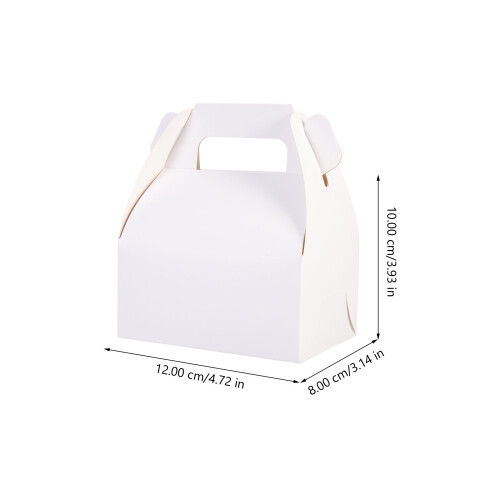 20Pièces Boîtes Carton Kraft Blanches, Range Aliments 1