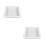 2 Count Diy Garden Concrete Paving Mold Cement White 2