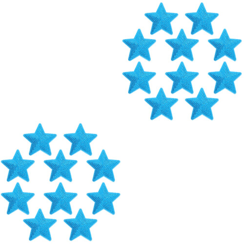 2 Pack Star Patch With Chains Tassel Shirt Decoration Bag 2