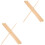Vintage Decor 20 Pcs Window Edges Trim Triangular Wooden Strip Stick 5