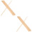 Vintage Decor 20 Pcs Window Edges Trim Triangular Wooden Strip Stick 8
