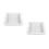 2 Count Diy Garden Concrete Paving Mold Cement White 6