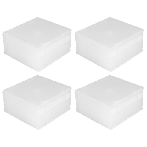 2 Pack Dvd Disc Storage Cd Organizer For Discs Clear Single Case 1