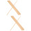 Vintage Decor 20 Pcs Window Edges Trim Triangular Wooden Strip Stick 9