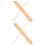 Vintage Decor 20 Pcs Window Edges Trim Triangular Wooden Strip Stick 7