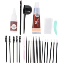 One Set Eyebrow Soap With Brow Gel Dark Brown Kit