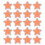 100 Pcs Pentagram Patch Polyester Rhinestones Sticker 1