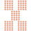 100 Pcs Pentagram Patch Polyester Rhinestones Sticker 8