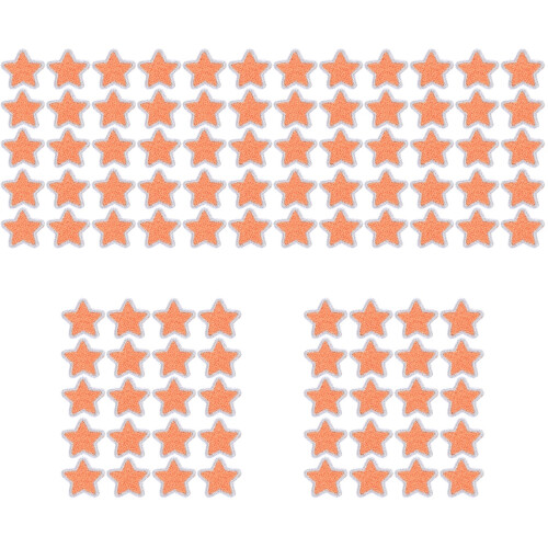 100 Pcs Pentagram Patch Polyester Rhinestones Sticker 2