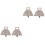 2sets The I Small Bells For Ornament Sheep Cattle 2pcs*2 3