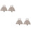 2sets The I Small Bells For Ornament Sheep Cattle 2pcs*2 6