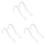 15Pcs See-Through Acrylic Sandals Support Shelf for Shoe Display 3