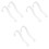 15Pcs See-Through Acrylic Sandals Support Shelf for Shoe Display 4