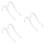 15Pcs See-Through Acrylic Sandals Support Shelf for Shoe Display 8