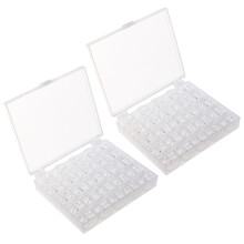 100 Pcs/2 Sewing Machine Bobbins Spools For Machines Embroidered