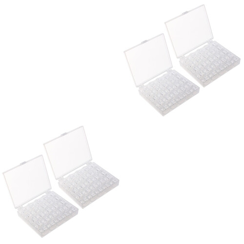 100 Pcs/2 Sewing Machine Bobbins Spools For Machines Embroidered 2