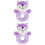 2pcs Purple Puzzle Newborn The Bell 5