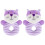 2pcs Purple Puzzle Newborn The Bell 2