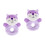 2pcs Purple Puzzle Newborn The Bell 4