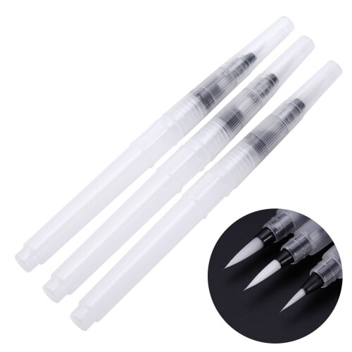 3-Piece Watercolor Brush Pen Set for Painting 2
