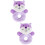 2pcs Purple Puzzle Newborn The Bell 7
