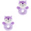 2pcs Purple Puzzle Newborn The Bell 3