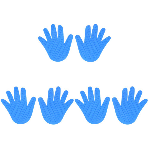 3 Pairs Colored Handprint Patches Massage Point Sheets Blue 1