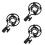 3 Count Microphone Shock Mount Vibration Reduction Equipment 6
