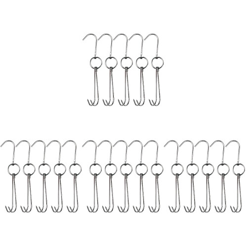 20 Pcs Pancetta Stainless Steel Meat Hook Hanging 1