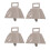 2sets The I Small Bells For Ornament Sheep Cattle 2pcs*2 5
