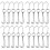 20 Pcs Pancetta Stainless Steel Meat Hook Hanging 5