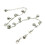 3 Pcs Simple Style Dainty Ankle Chain Elegant Bracelet Silver 1