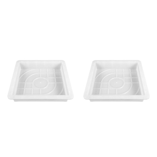 2 Pack Bricks For Garden Concrete Molds Ready Mixed Cement White 2