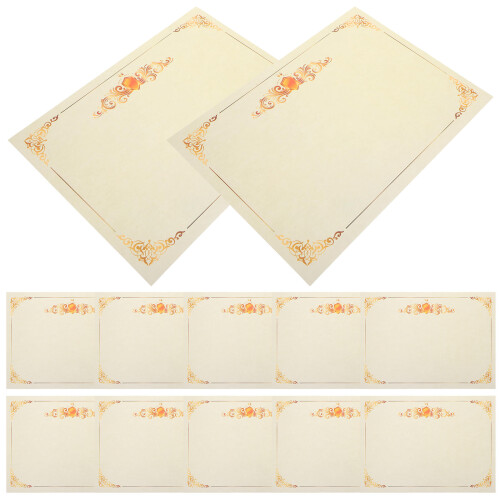 2 Pieces Certificate Printing Paper Student Awards Blank Certificates 1
