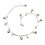 3 Pcs Simple Style Dainty Ankle Chain Elegant Bracelet Silver 2