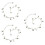 3 Pcs Simple Style Dainty Ankle Chain Elegant Bracelet Silver 7