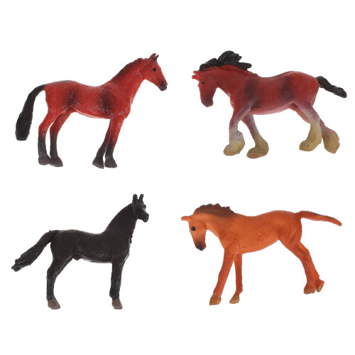 4 Decorativi Cavalli Da Gioco, Figure Resistenti All'Usura 2