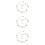 3 Pcs Simple Style Dainty Ankle Chain Elegant Bracelet Silver 8
