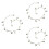 3 Pcs Simple Style Dainty Ankle Chain Elegant Bracelet Silver 6