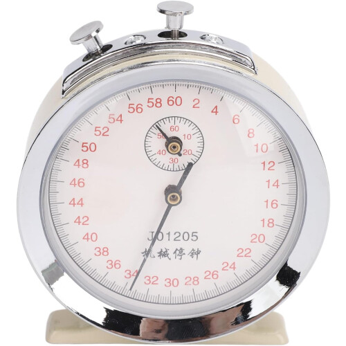 Mechanical Stopwatch Round Chronograph Timer Start Pause Reset Buttons For Running Cycling Physics Teaching Competitions 2