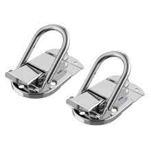 Spring Toggle Latch Clamp Stainless Steel Hasp Lock for Chest Trunk Toolbox, Pack of 2