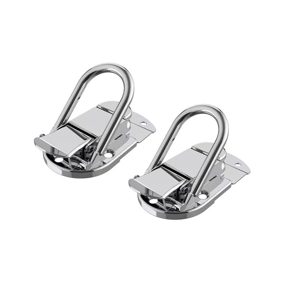 Spring Toggle Latch Clamp Stainless Steel Hasp Lock For Chest Trunk Toolbox, Pack Of 2 9426802391503