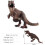 T-Rex Rampage: Διαδραστικό παιχνίδι δεινοσαύρων Jurassic World, κίνηση πατήματος για 6