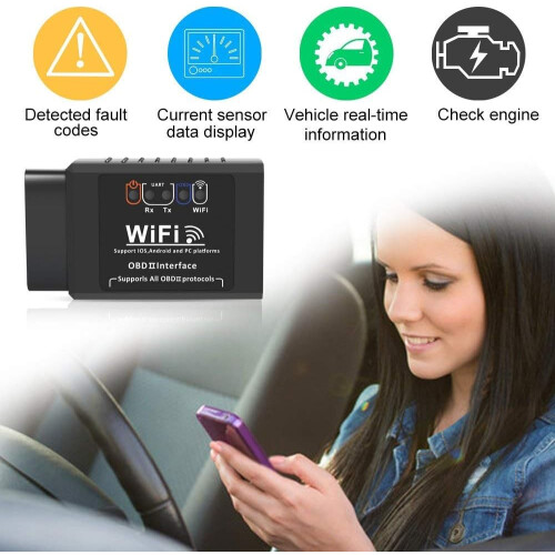 Αναγνώστης Κωδικών, Σάρωση WiFi OBD2 με Λειτουργία Επαναφοράς Έλεγχου Μηχανής για 2