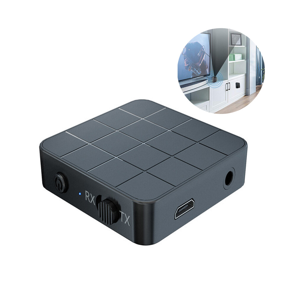 Wireless Audio Revolution, Bluetooth 5.0 Audio Transmitter Receiver Adapter, Aptx Low Latency Stereo Sound For Home Theater, Tv, Pc, Car, Portable 9128293449984