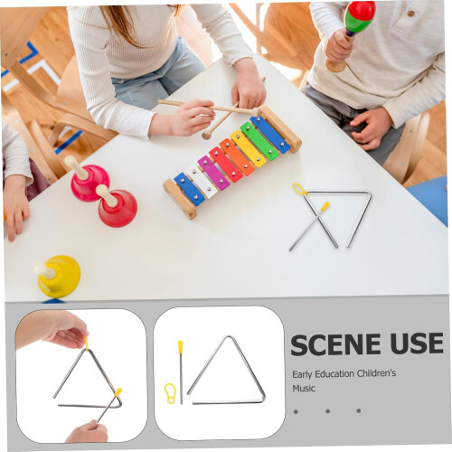 Percussion Instrument Triangle Musical Instrument Handshake Triangles for Adults 1