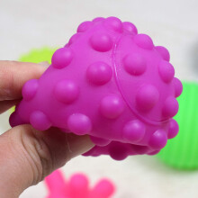 Bolas sensoriais macias para massagem, conjunto multifuncional para bebês e crianças pequenas, brinquedos sensoriais para apertar e desenvolver
