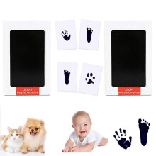 Elegante kit per impronte di piedini e zampe di animali domestici, tampone di inchiostro senza inchiostro Clean Touch per ricordi a lunga durata e