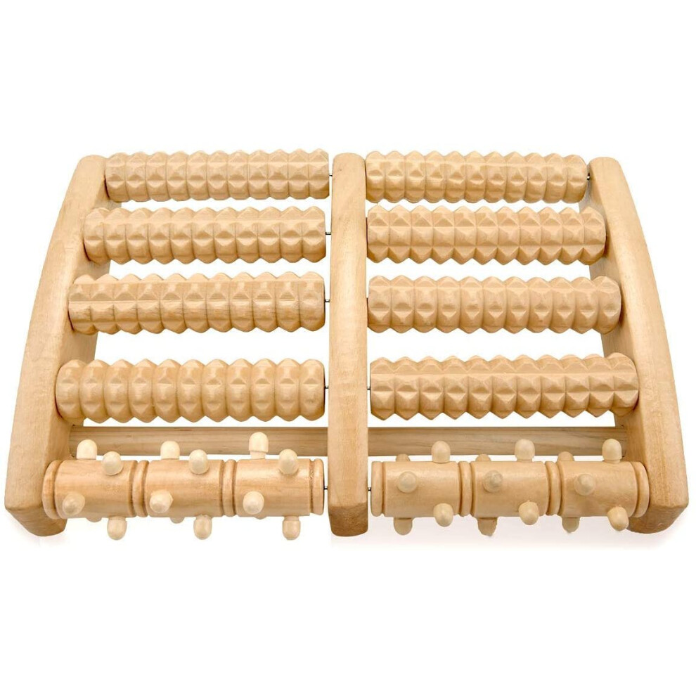 Wellness Companion, Plantar Fasciitis Relief Roller, Wooden Foot Massager, Reflexology Inspired, Pain Relief For Neuropathy, Portable, Deep Tissue