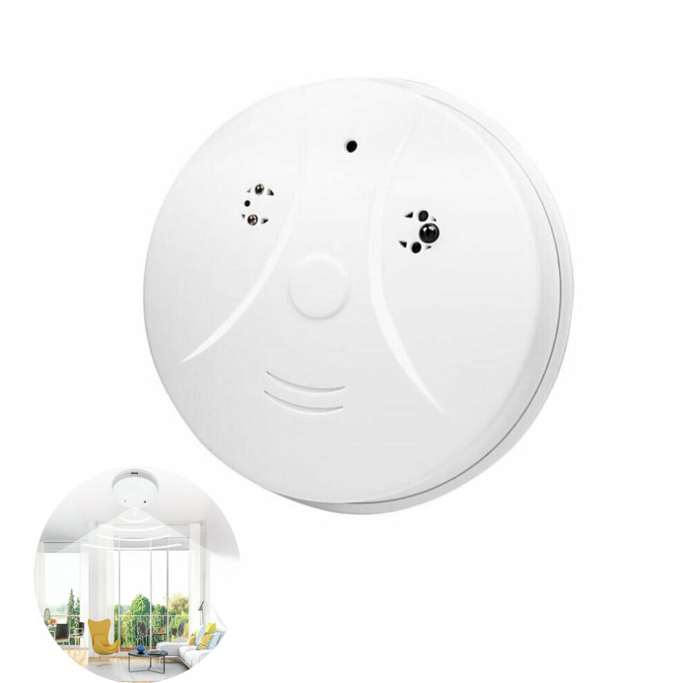 WiFi Security Camera Smoke Detector, Motion Sensing Hidden Camera with Full HD Camera 1080P for Indoor Surveillance, Wireless Mini Camera Supporting